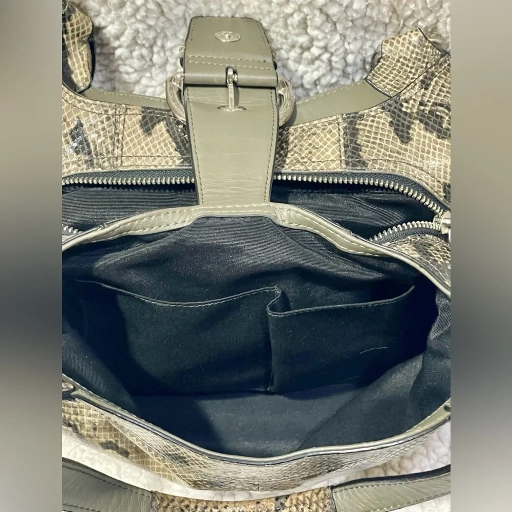 Coach Soho Lynn Faux Python Embossed 3 Compartment Snakeskin Hobo Bag - Picture 6 of 10